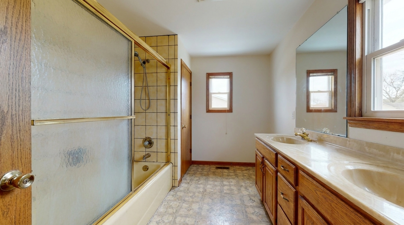 Dated bathroom — before